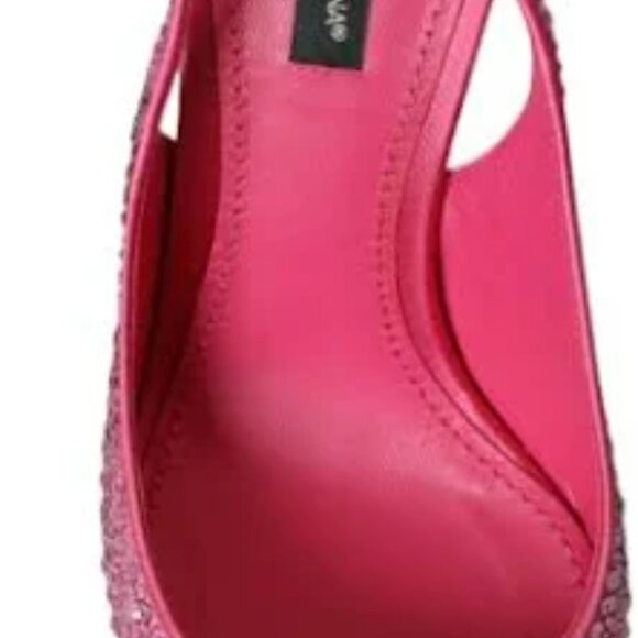 DG Pink Slingbacks Crystal pumps shoes - Picture 7 of 8